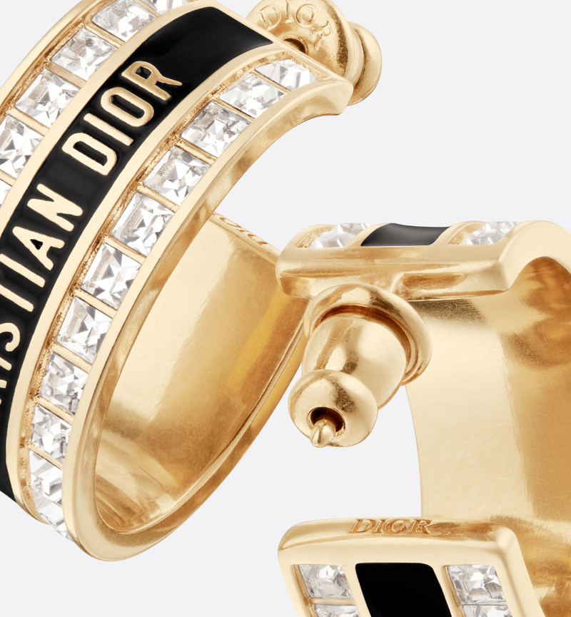 Dior Night Code Hoop Earrings 4