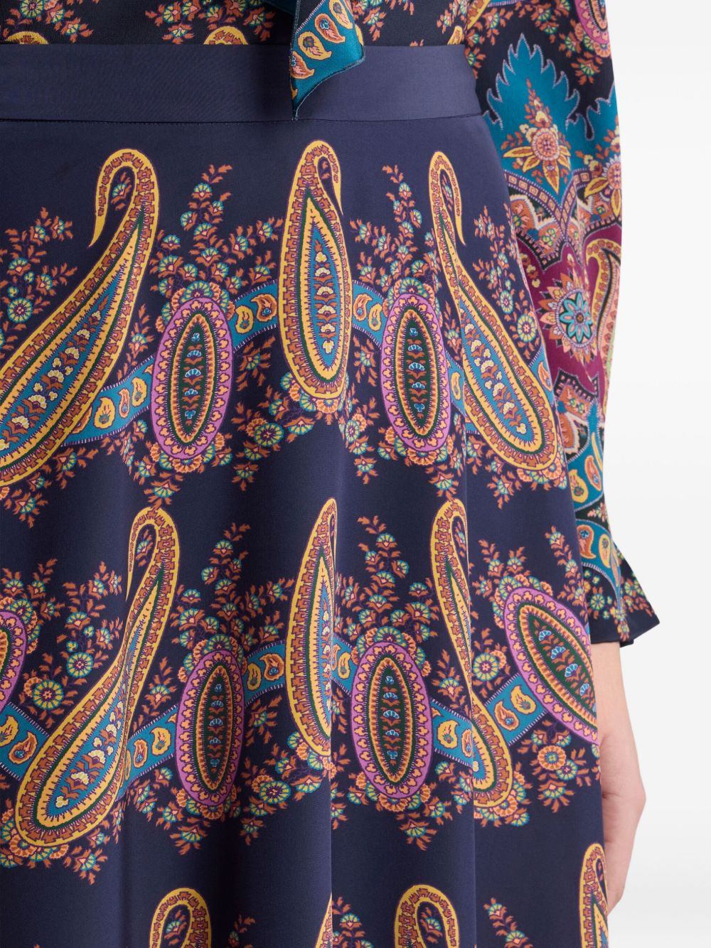 paisley-print maxi skirt - 5