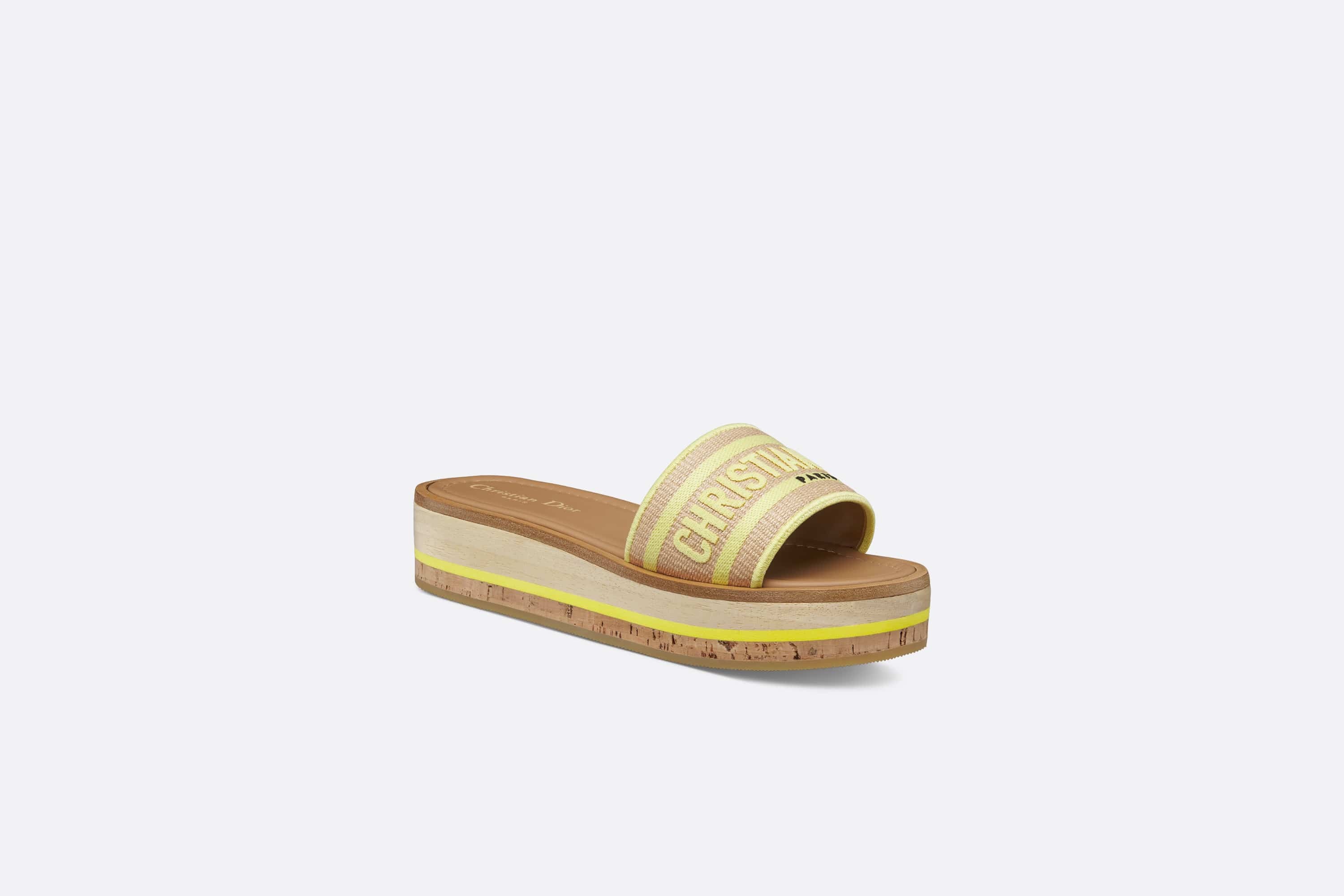 Dior Dioriviera Dway Platform Slide | dior | REVERSIBLE