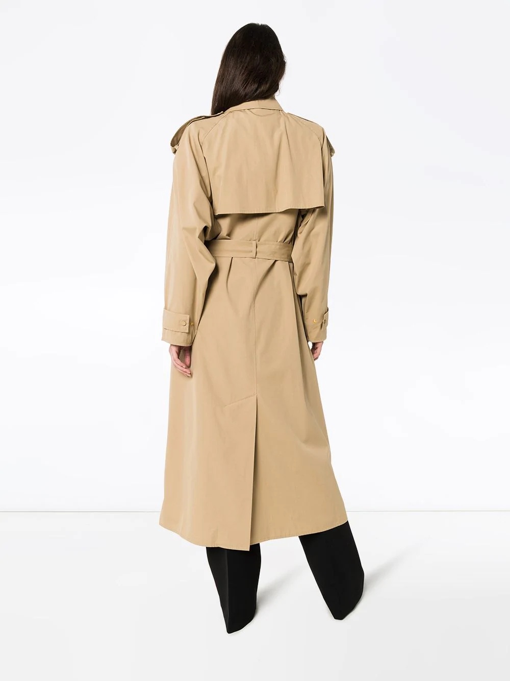 belted trench coat - 4