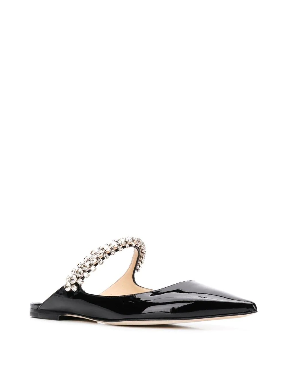 Bing crystal-embellished pointed flats - 2