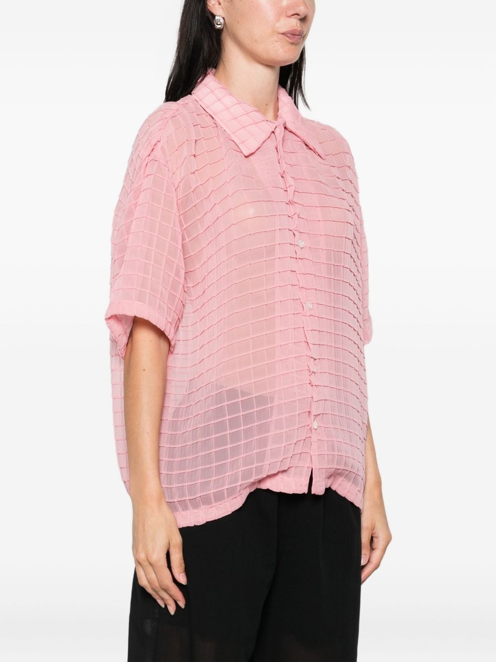 Sergio grid-pattern shirt - 3