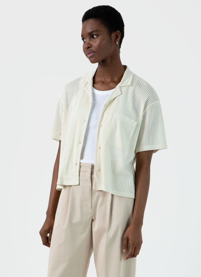 Sunspel Lace Mesh Shirt outlook