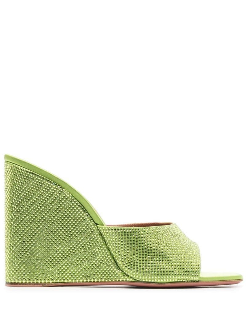 Lupita 95mm crystal-embellished wedges - 1