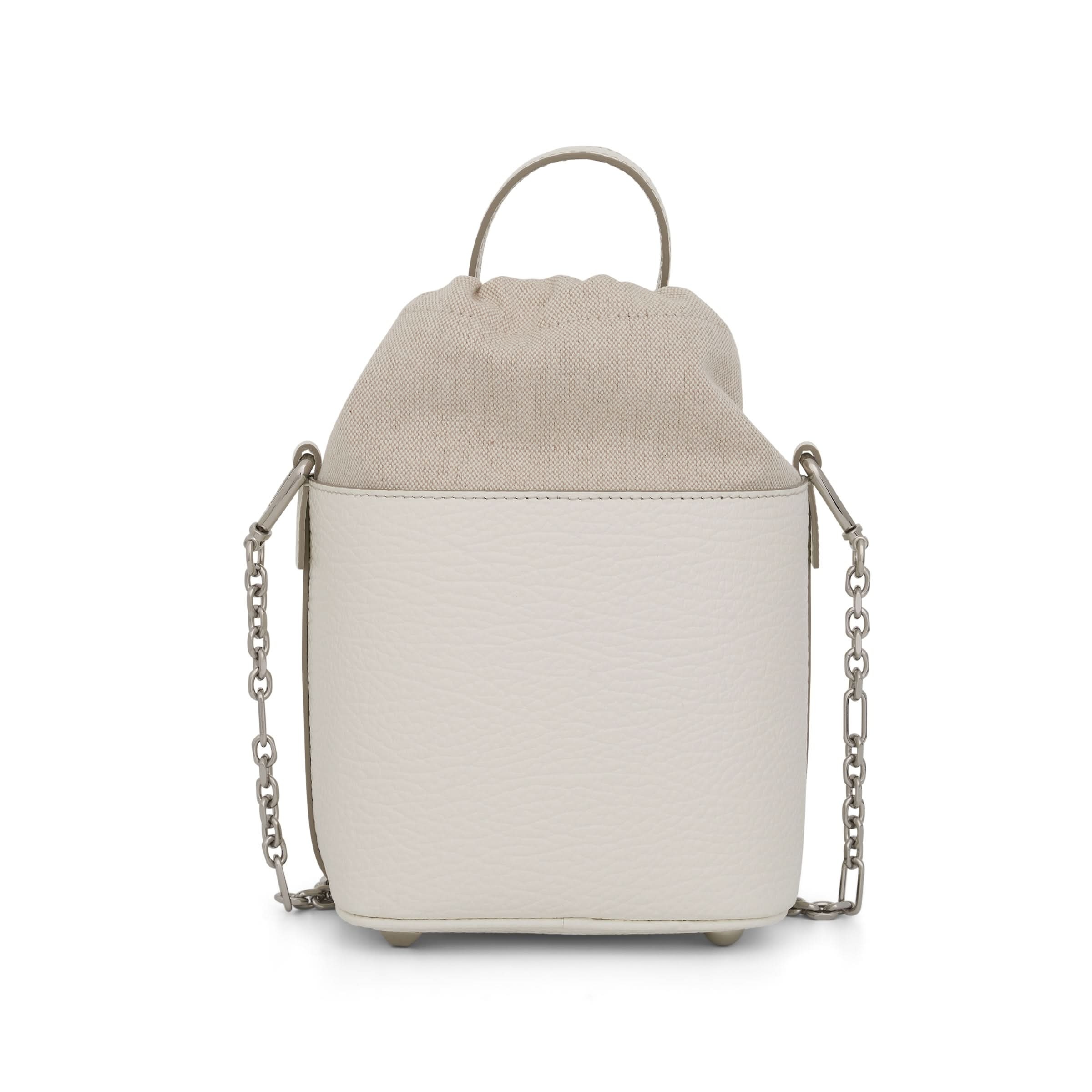 Small 5AC Bucket Bag in White - 3