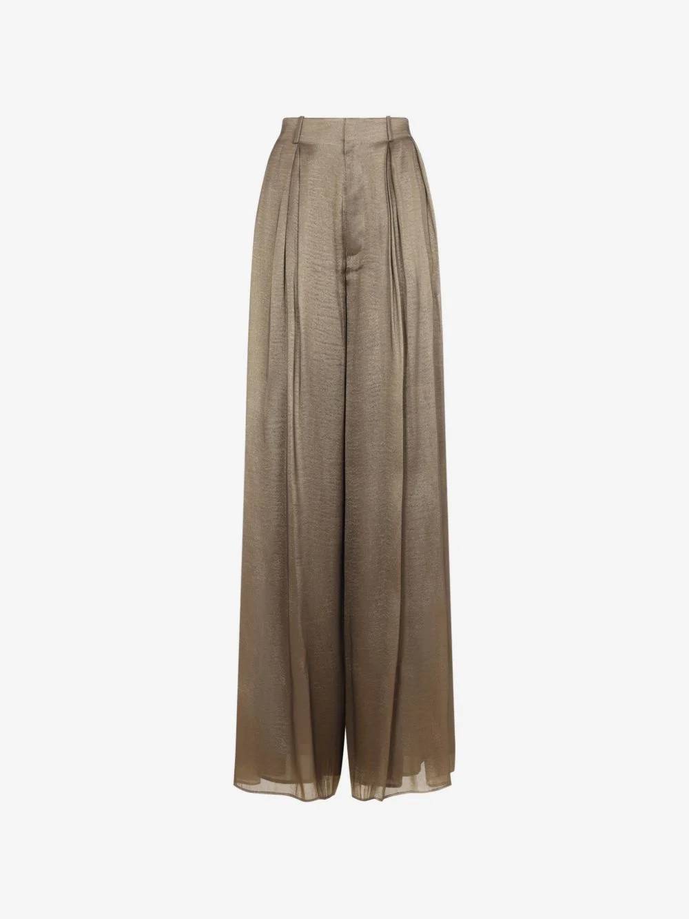 pleated palazzo pants - 1