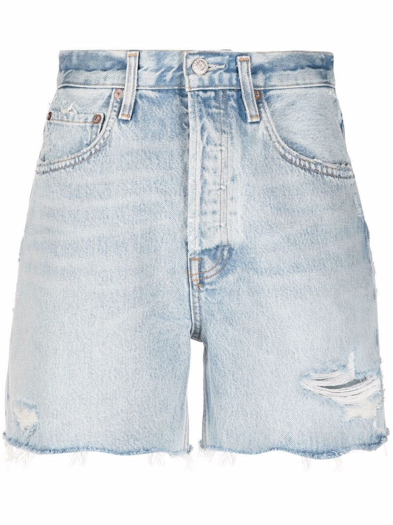 distressed denim shorts 1