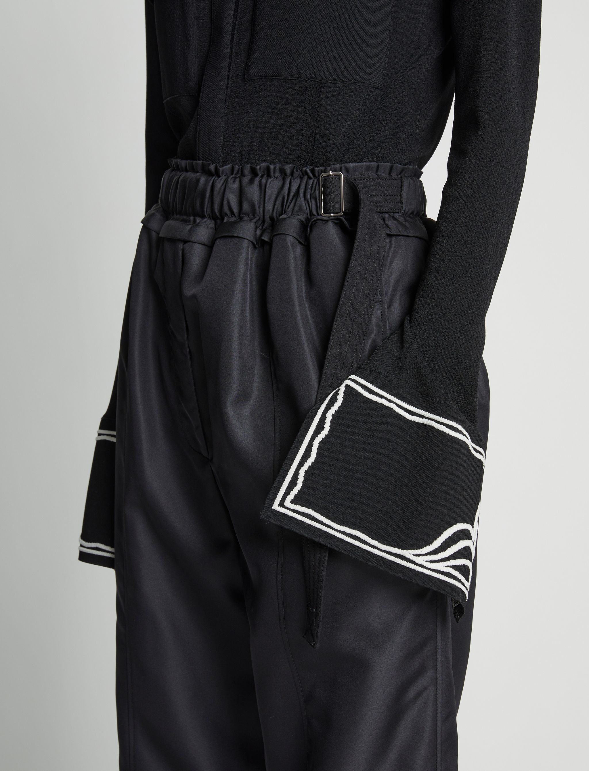 Silk Nylon Taffeta Pull on Pant - 5
