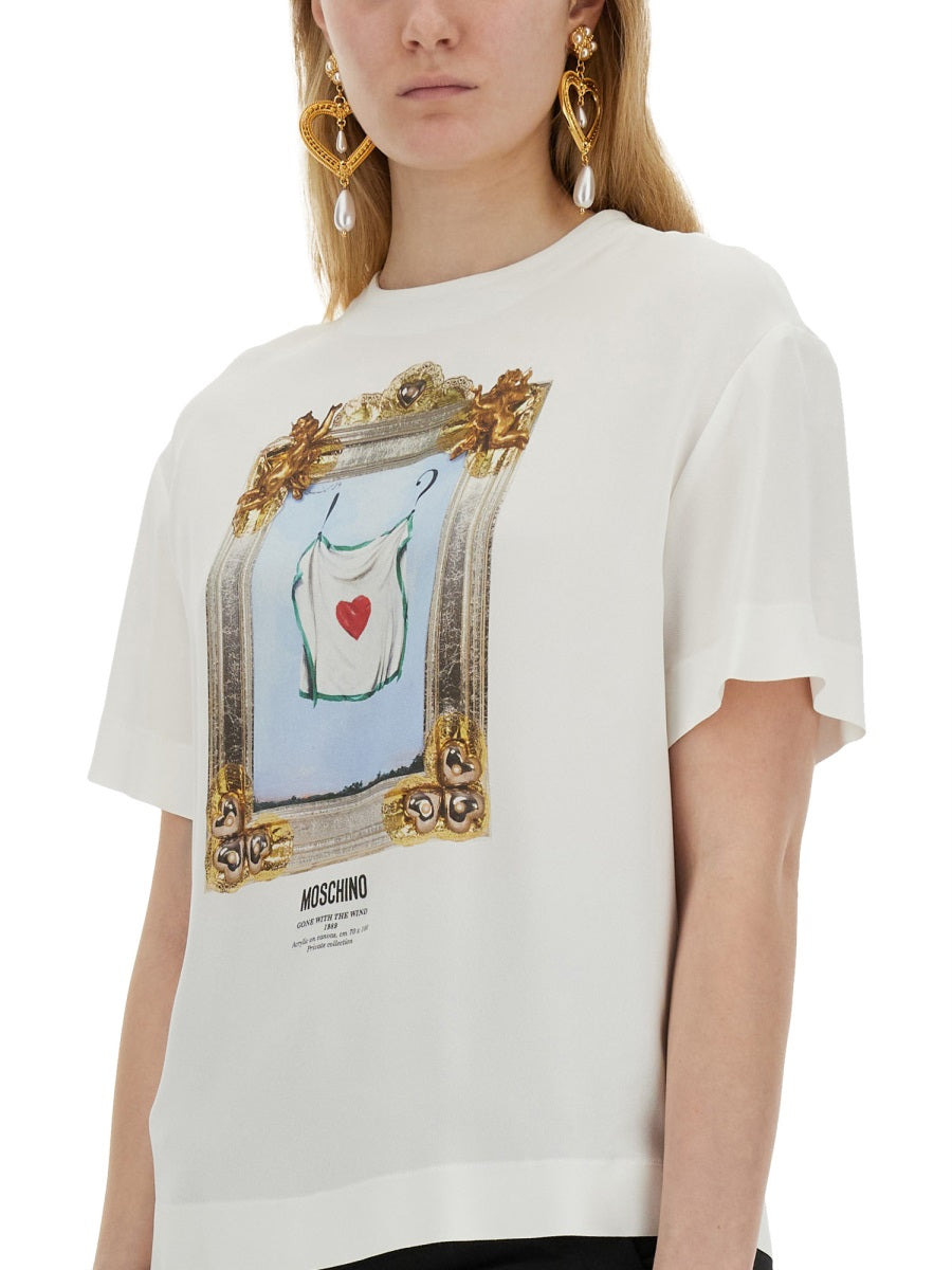 Moschino Women "Gone With The Wind" T-Shirt - 4