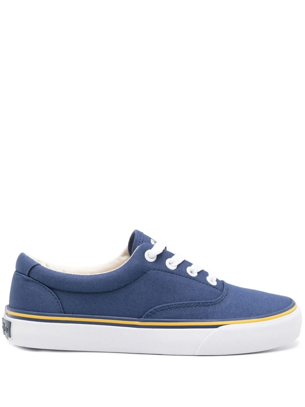 round-toe canvas sneakers - 1