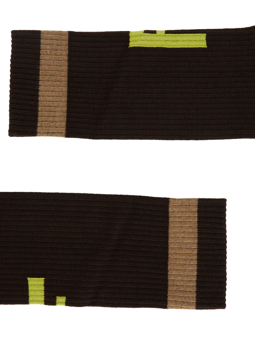 Fendi Men Brown Socks With Ff Logo Embroidery In Cotton Blend Man - 3