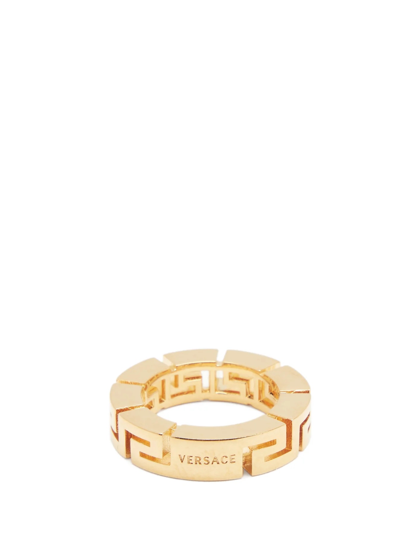 Greca gold-tone ring - 1