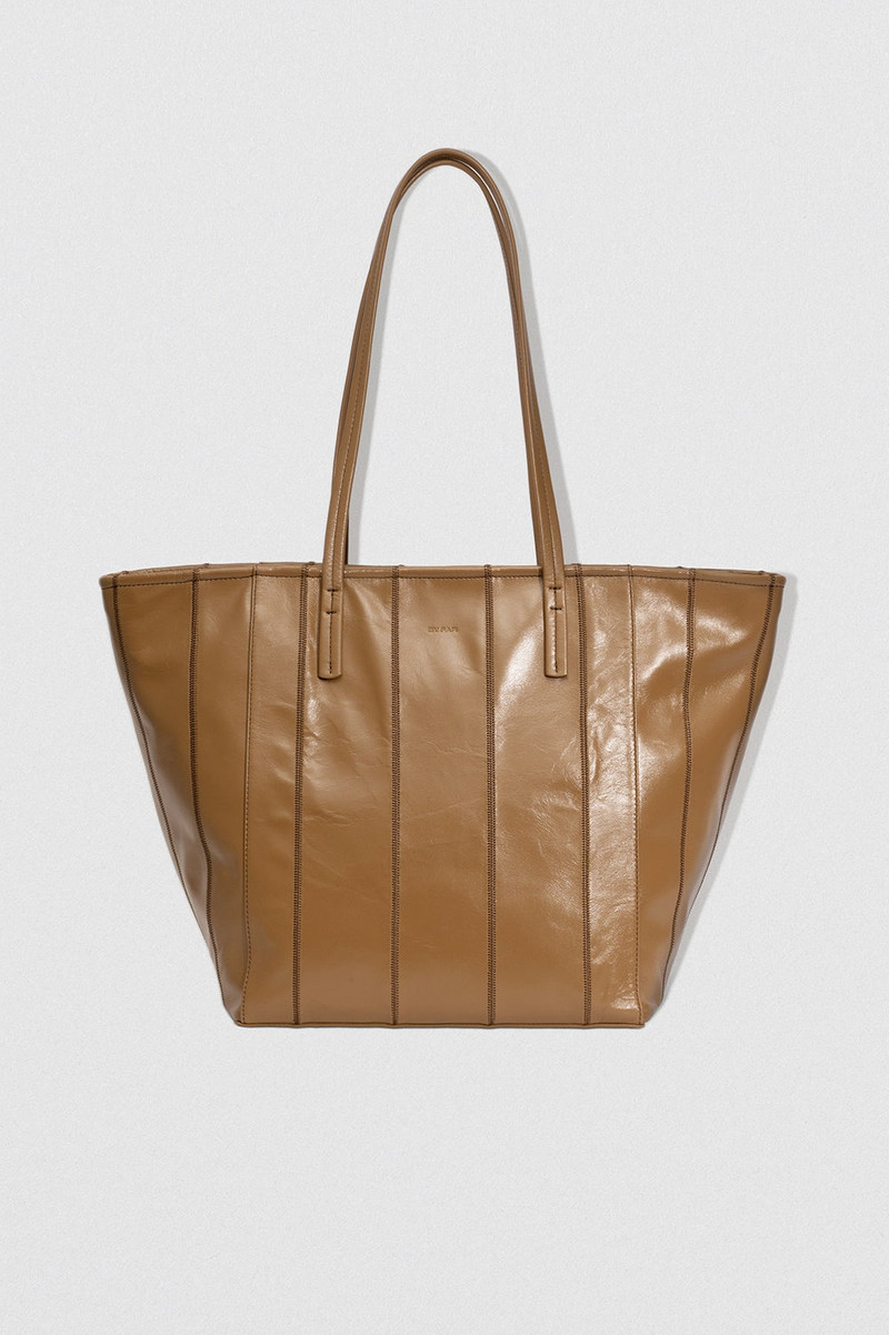 CLUB TOTE SPARROW PATCHWORK CREASED LEATHER 1