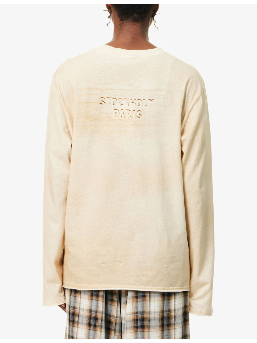 Logo-Print Long-Sleeve Relaxed Cotton-Jersey T-Shirt - 4