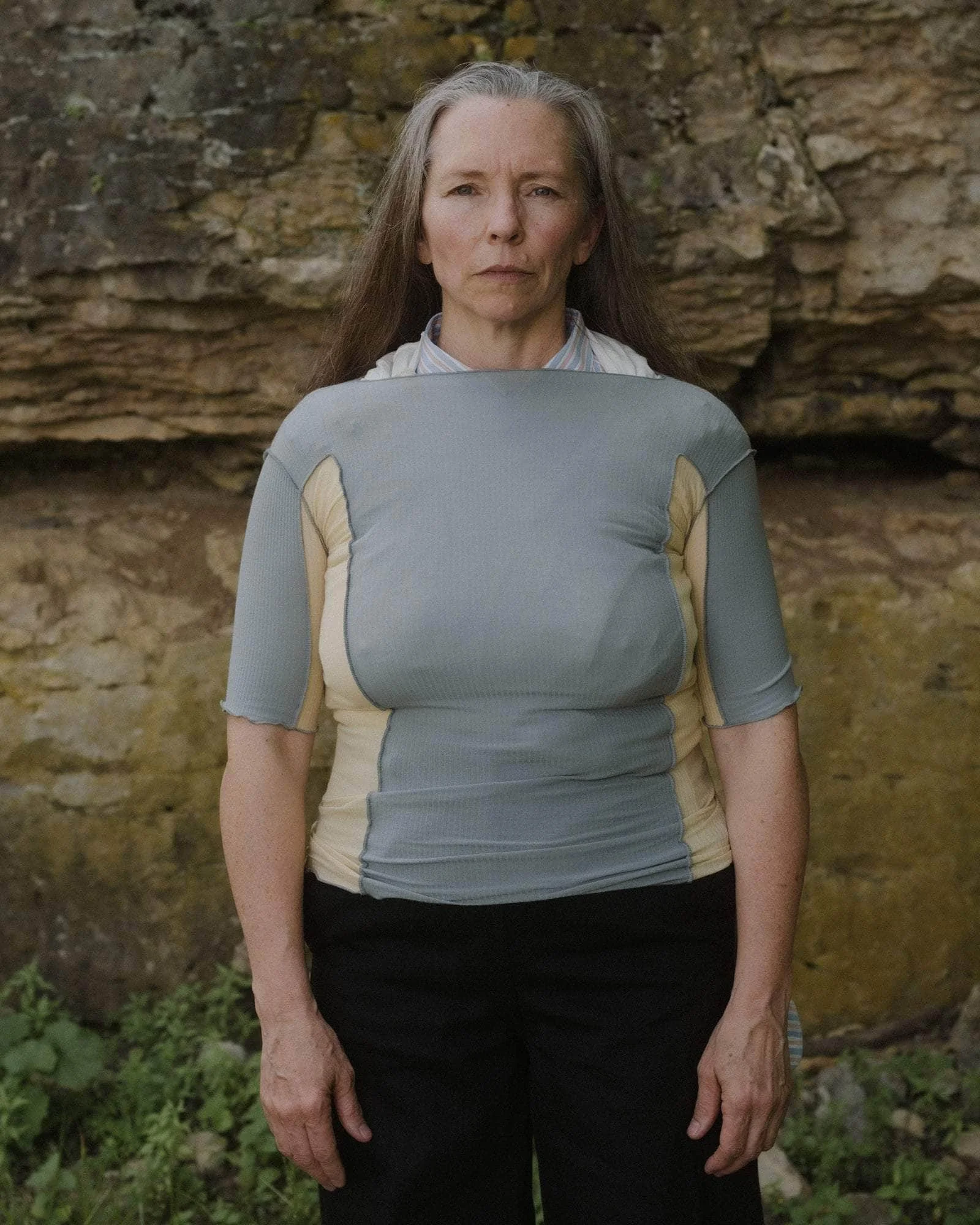 Omato 3/4 Tee Shirt - Fine Organic Cotton Rib - 1