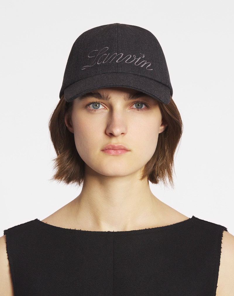Lanvin LANVIN SCRIPT WOOL CAP outlook