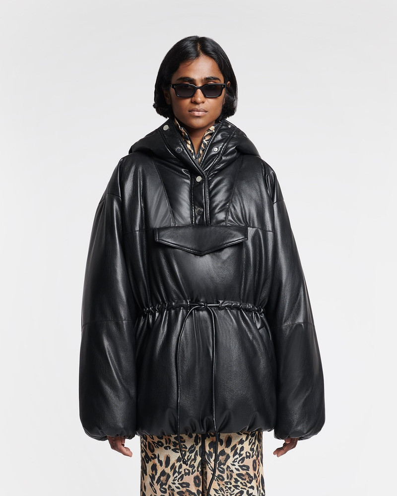 Okobor™ Alt-Leather Belted Puffer 6