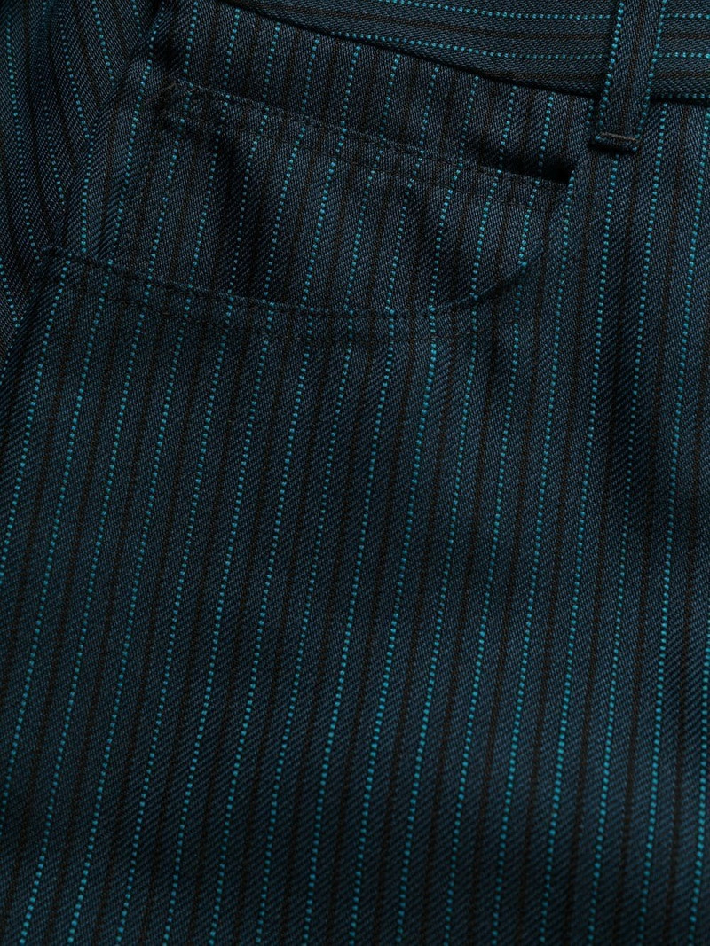 striped flared trousers 6