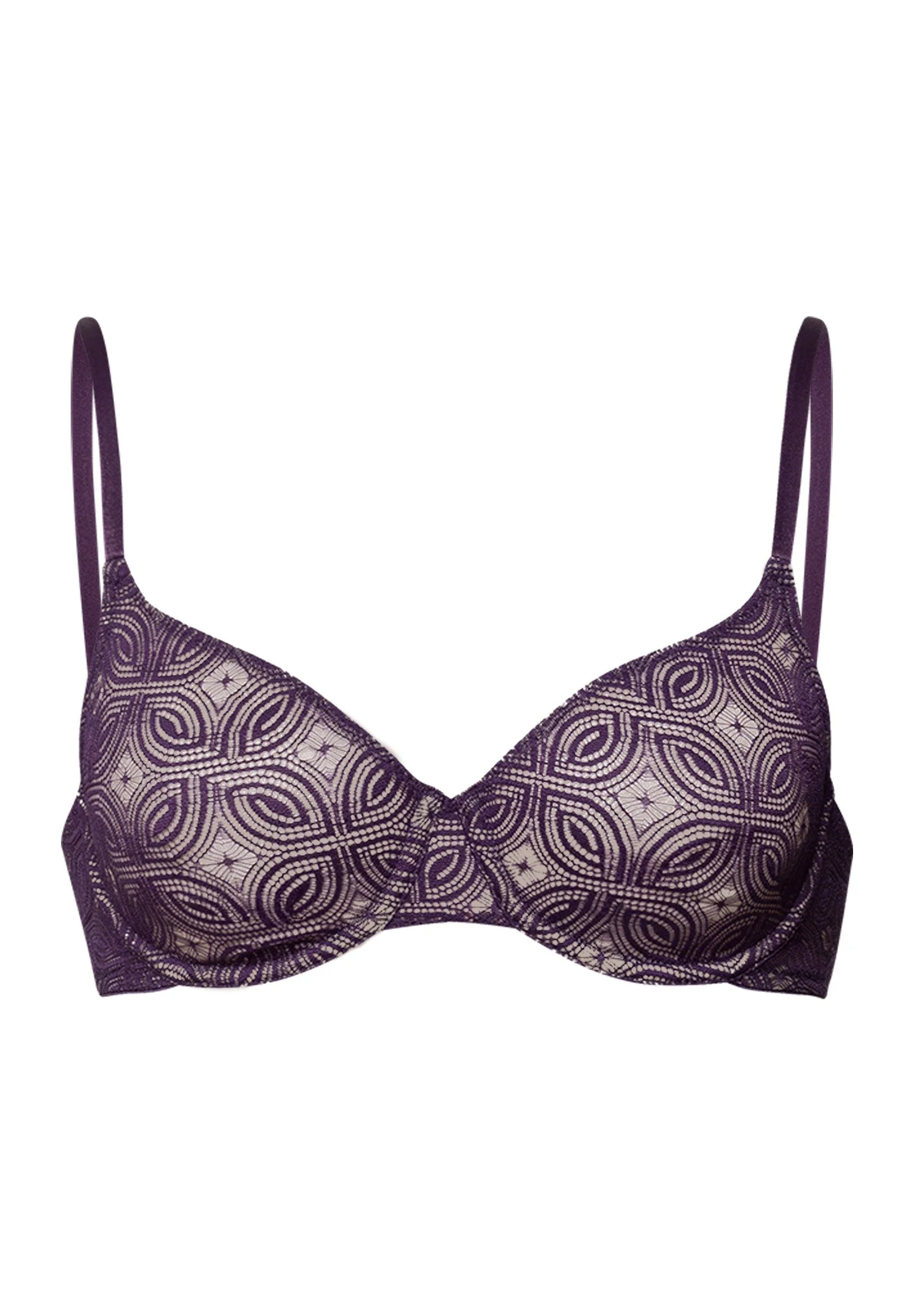Ruby Geometric Lace Underwire Bra - 1