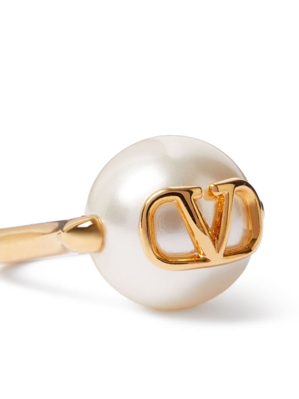VLogo Signature faux-pearl ring - 4