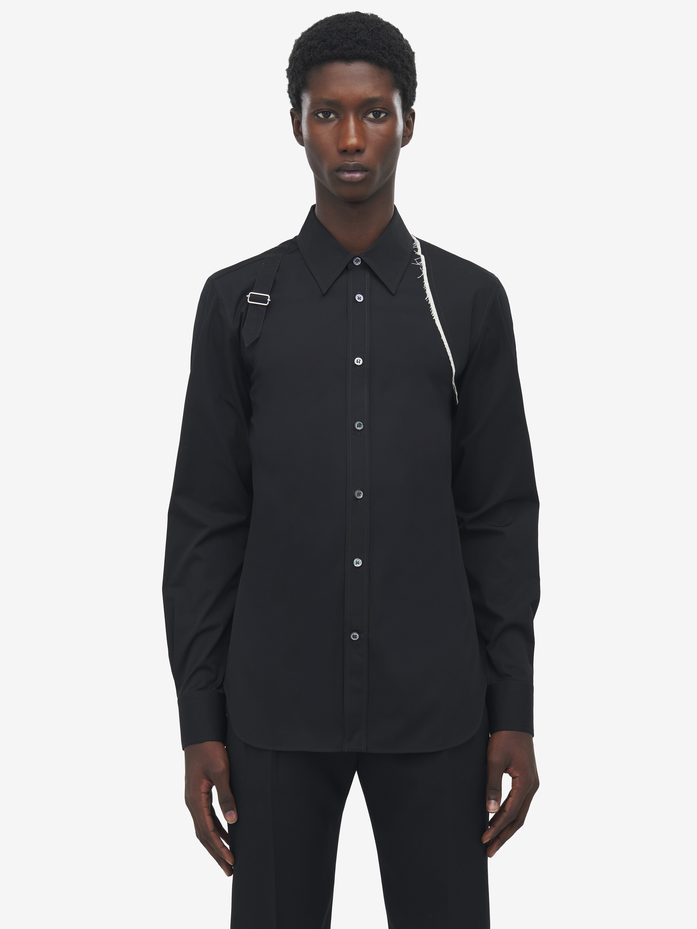 Raw Edge Canvas Harness Shirt - 2