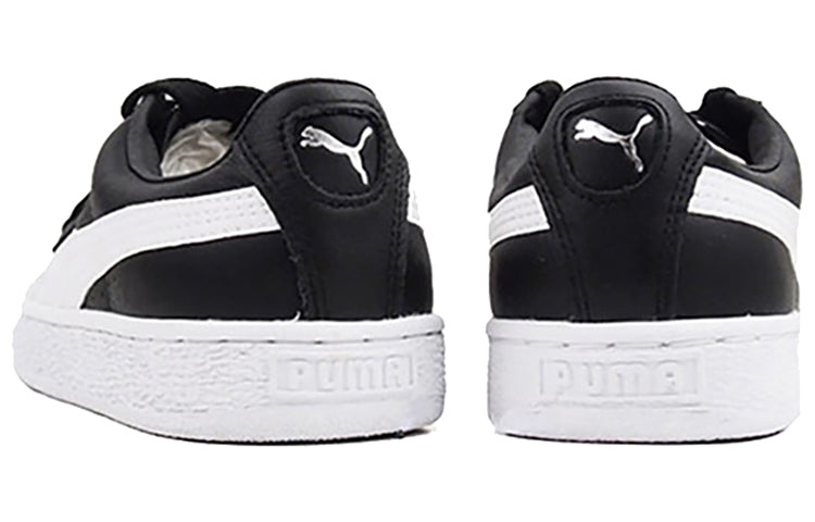 (WMNS) PUMA Basket Classic Lfs Casual Sneakers Black/White 362892-21 - 4