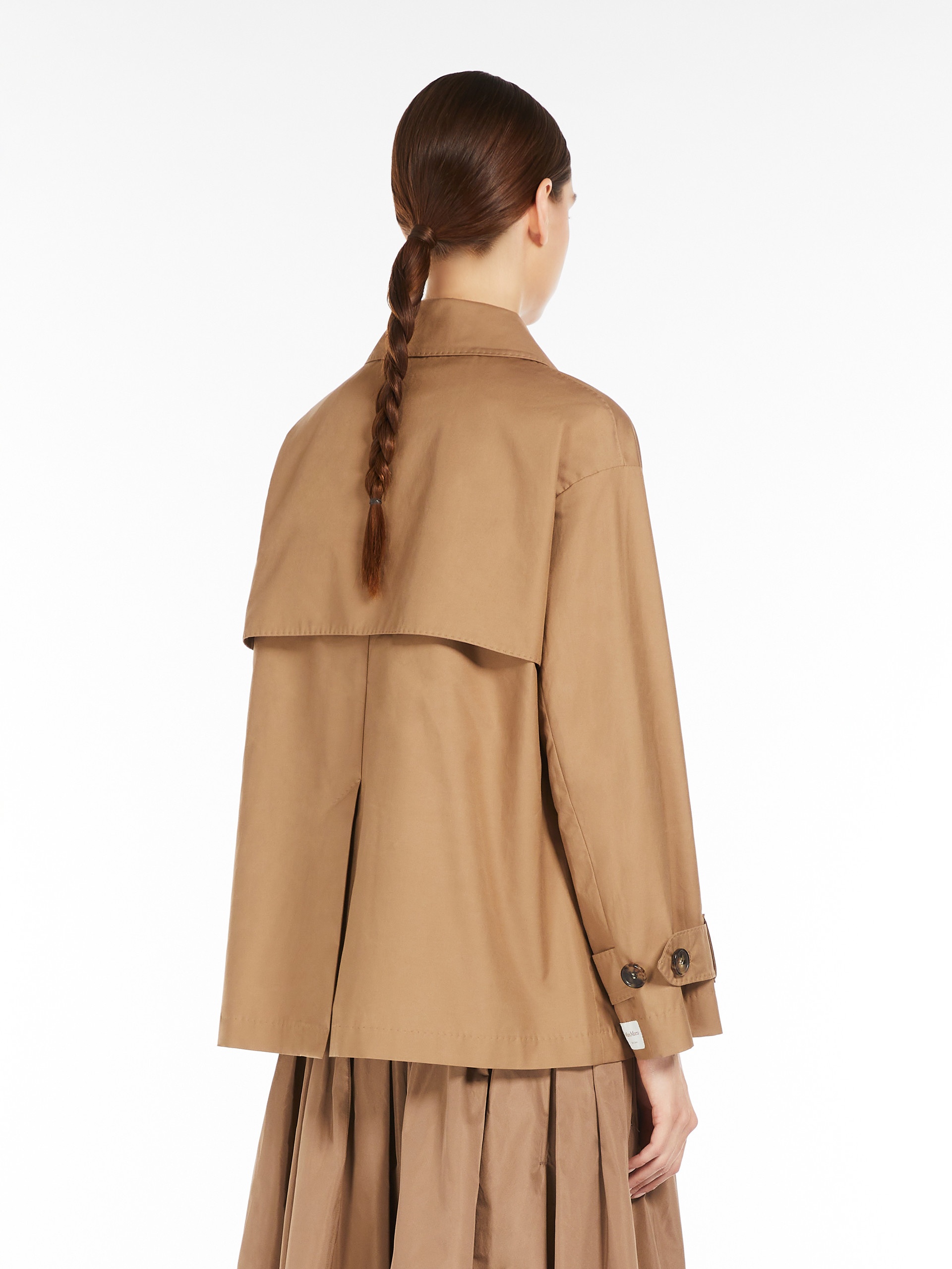Max Mara ZENO Short trench coat in water-repellent twill