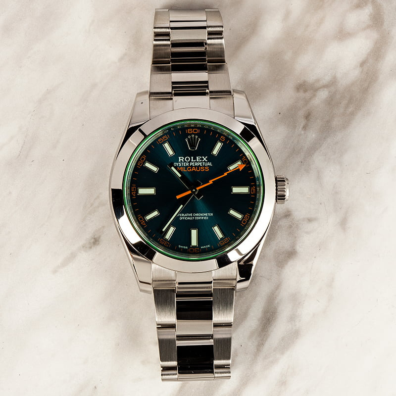 Milgauss Rolex 116400 Blue Dial Certified Pre-Owned - 4