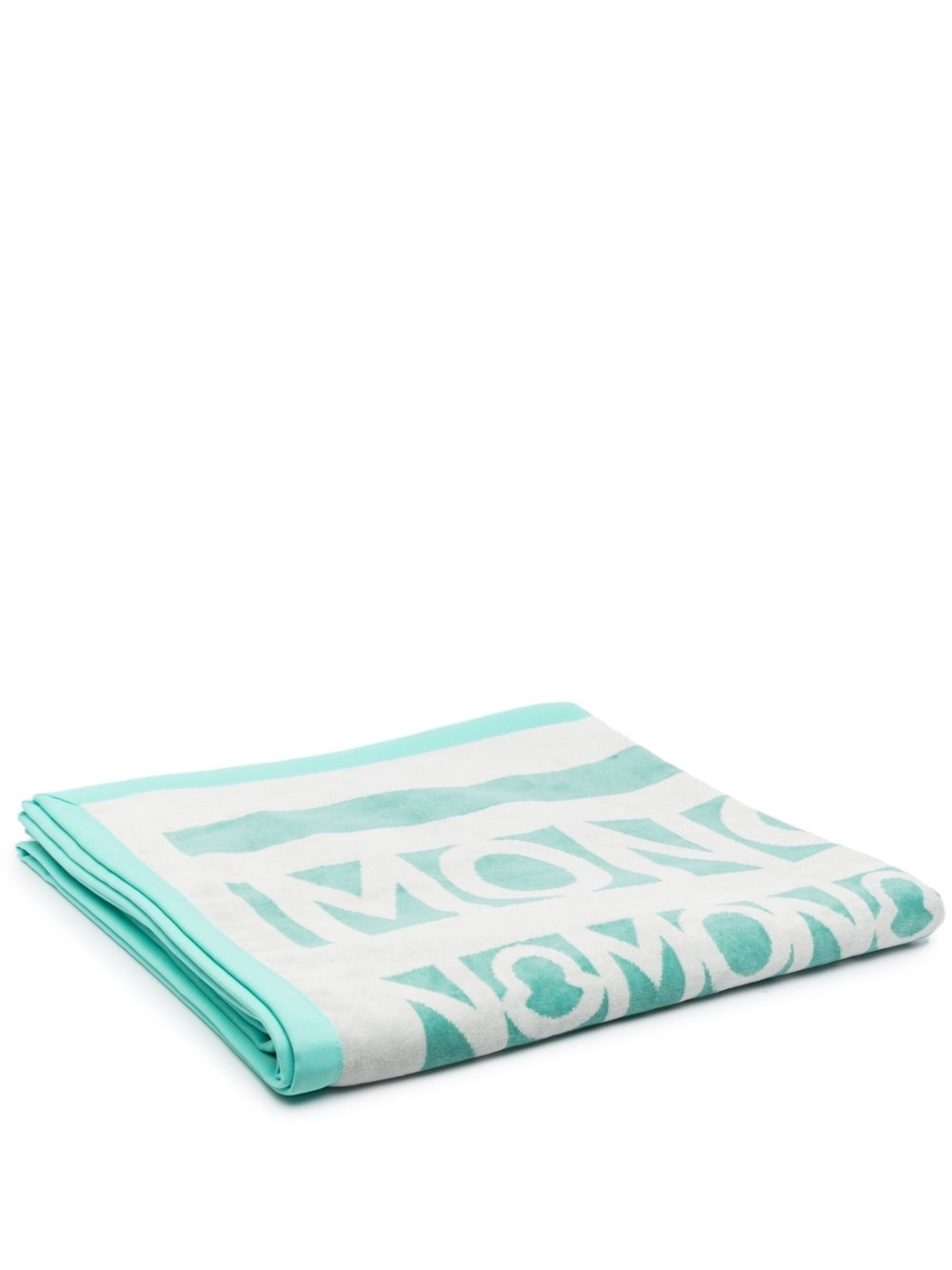 logo-jacquard beach towel - 1