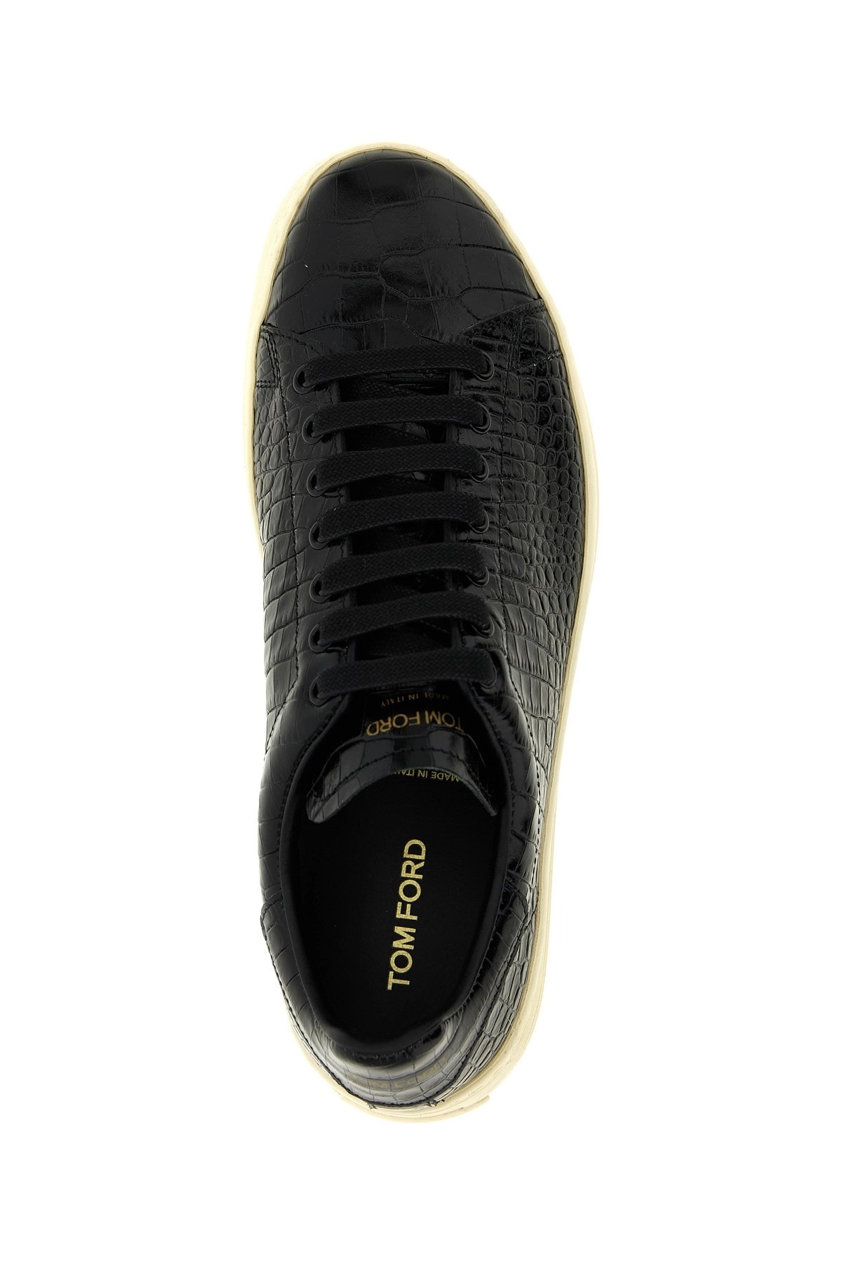 Crocodile print sneakers - 4