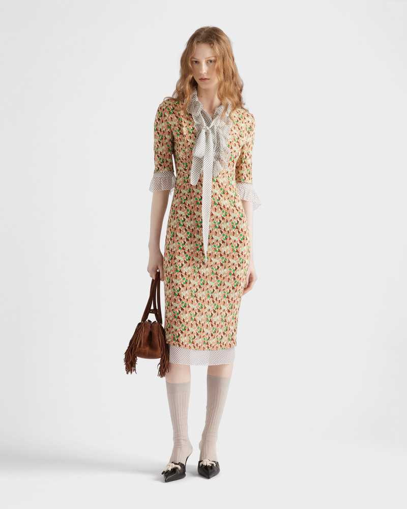 Prada Printed georgette dress outlook