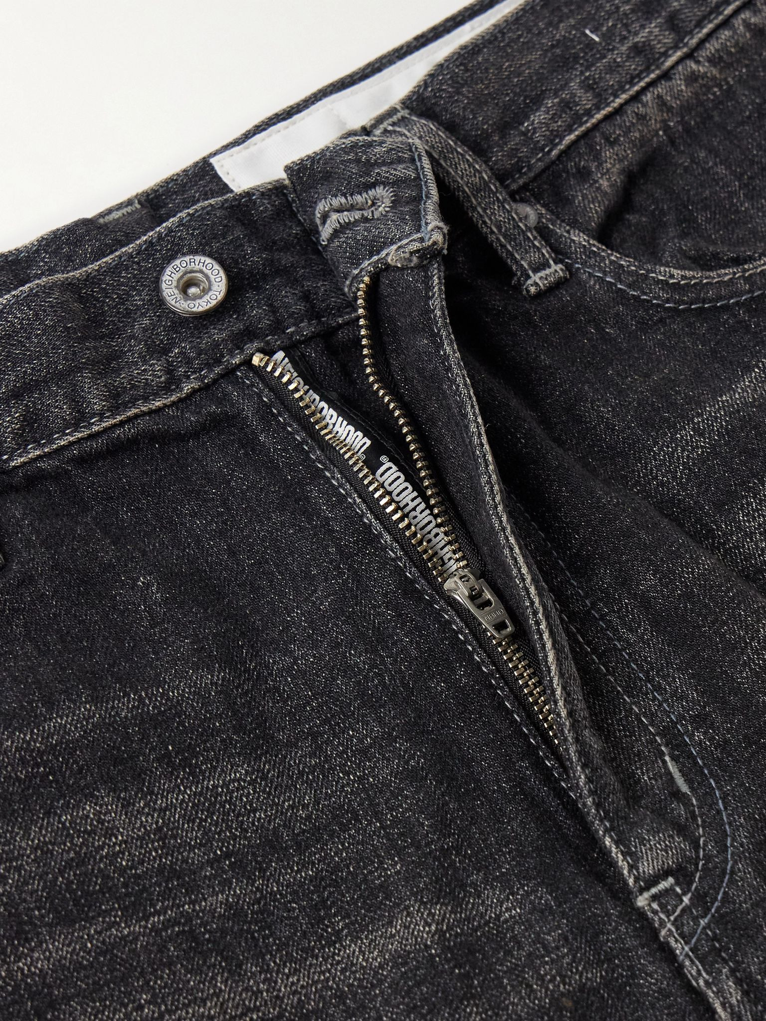 DP Basic Straight-Leg Selvedge Jeans Black - 6