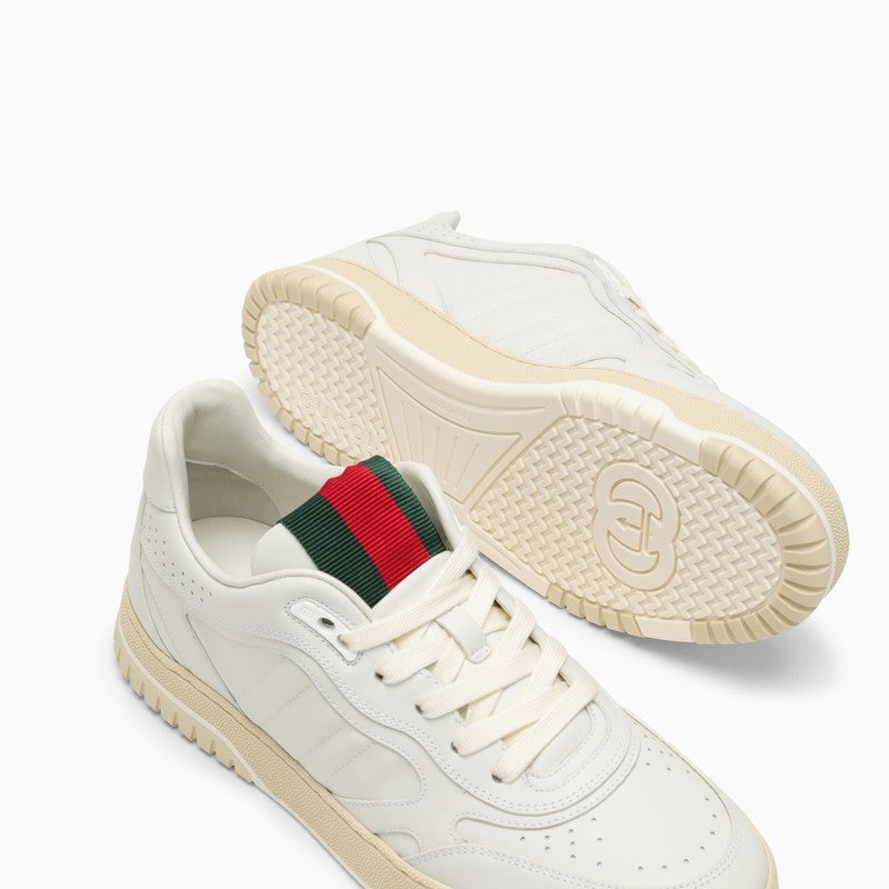 Gucci Re-Web Sneaker White Leather Women - 5