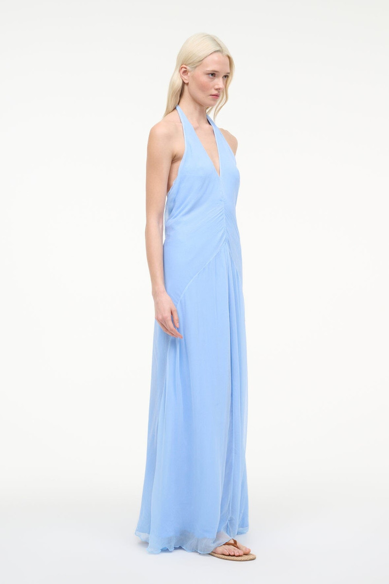 STAUD LUMA DRESS CLEAR BLUE 4