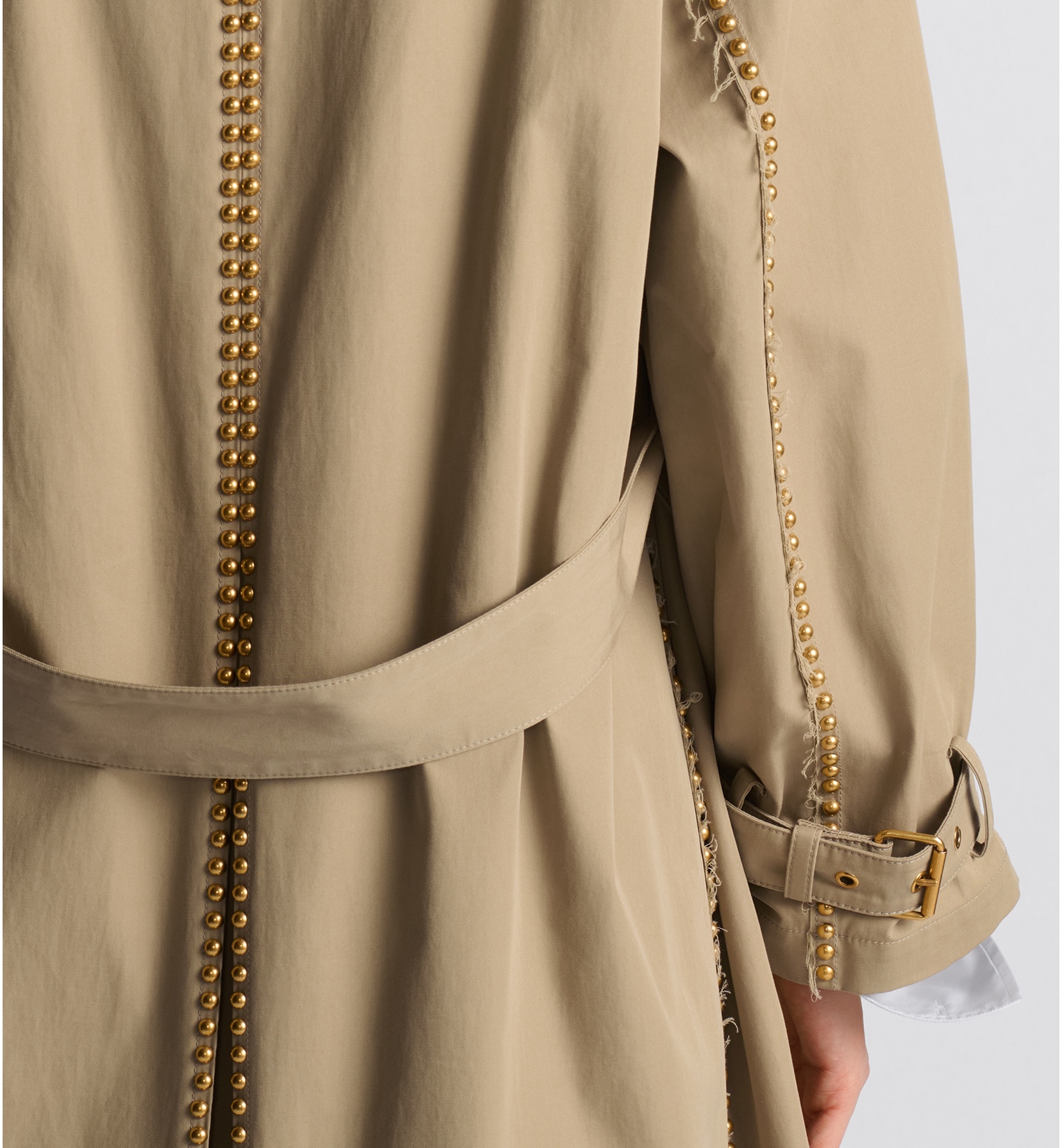 Embroidered Trench Coat - 5