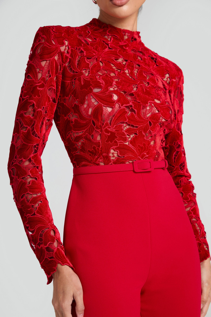 Eleanor Red Jumpsuit 5