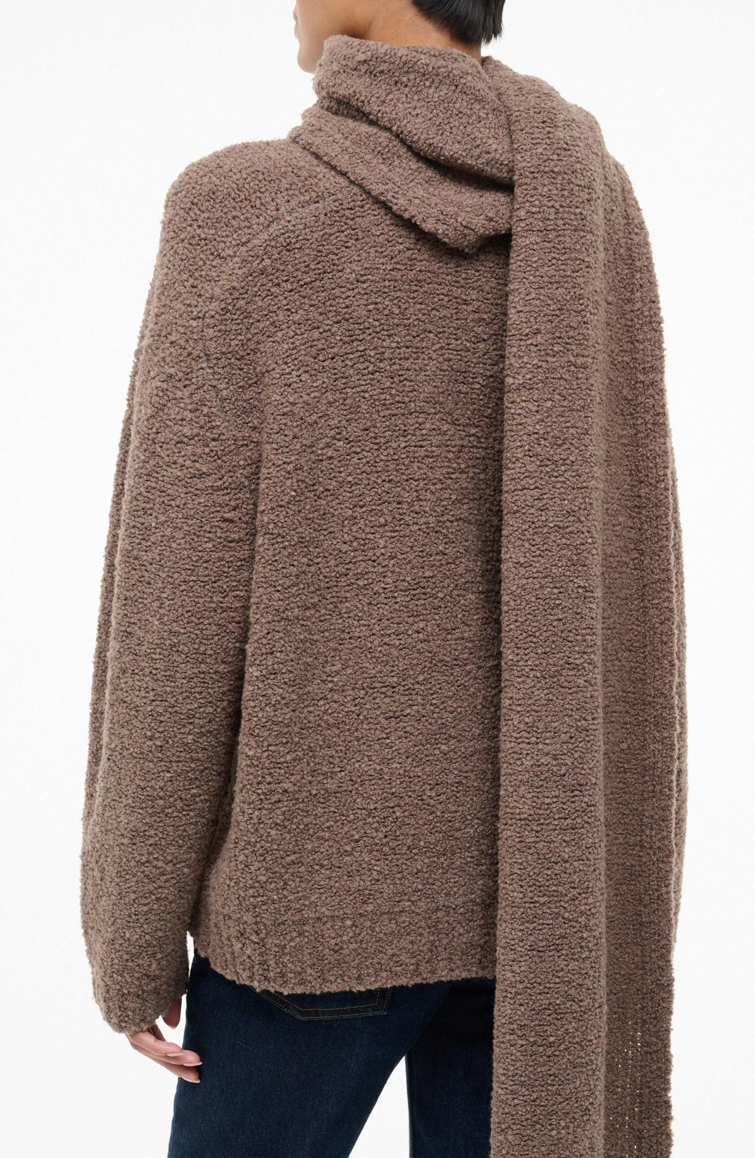 STAUD Siren Sweater & Scarf Set in Truffle at Nordstrom - 2