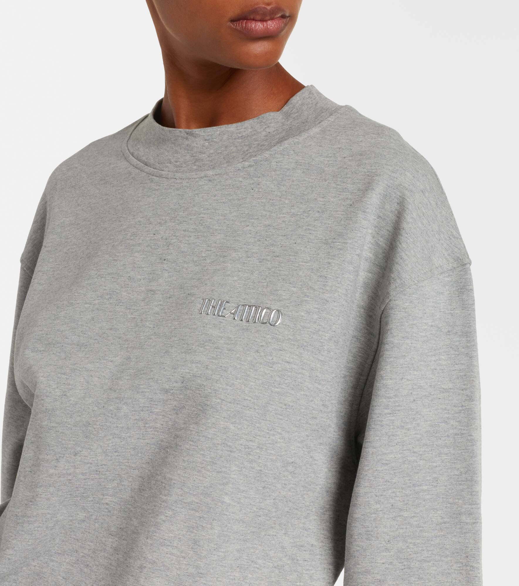Cotton-blend jersey sweatshirt dress - 4