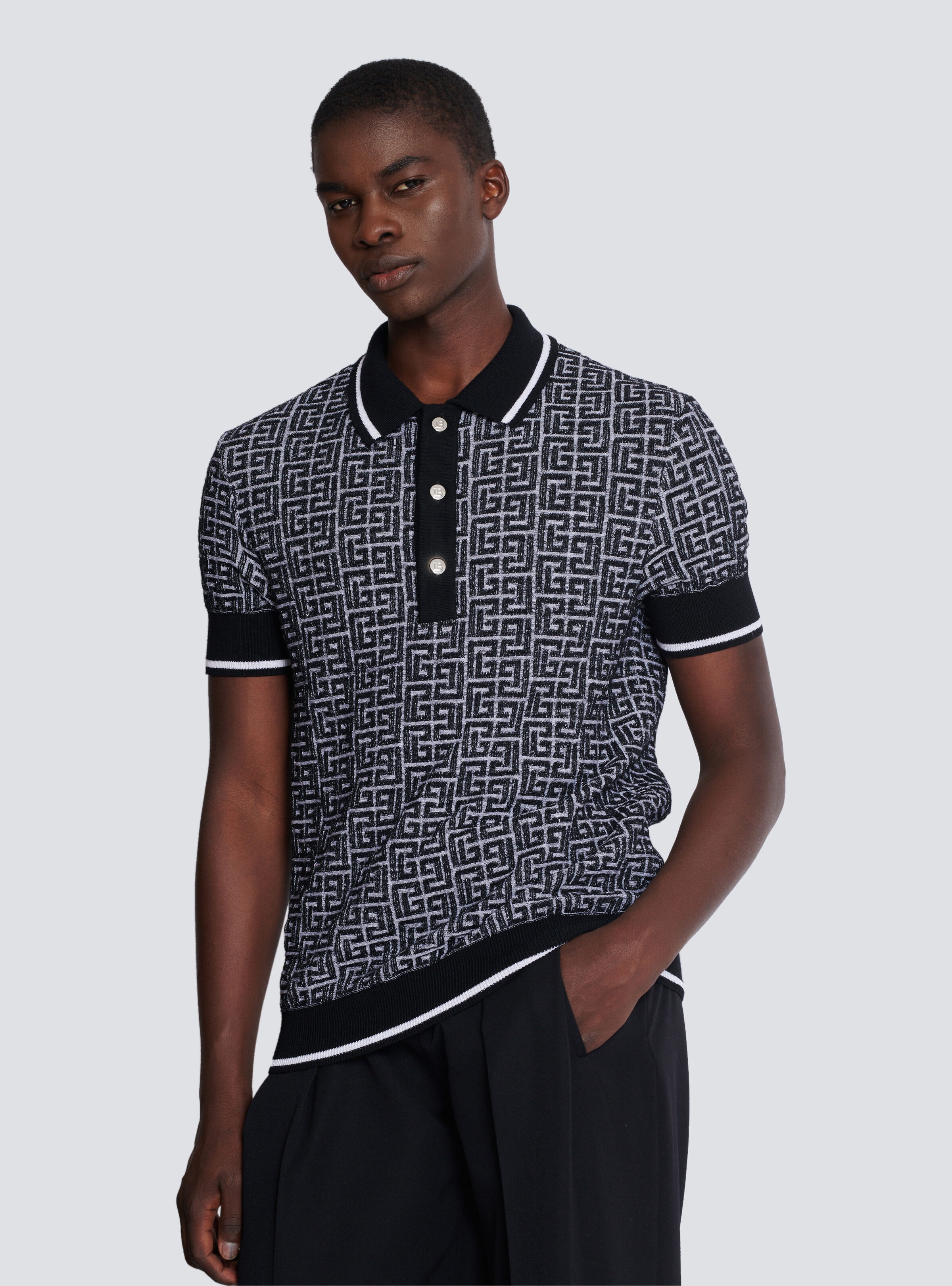 PB Labyrinth knit polo shirt - 6
