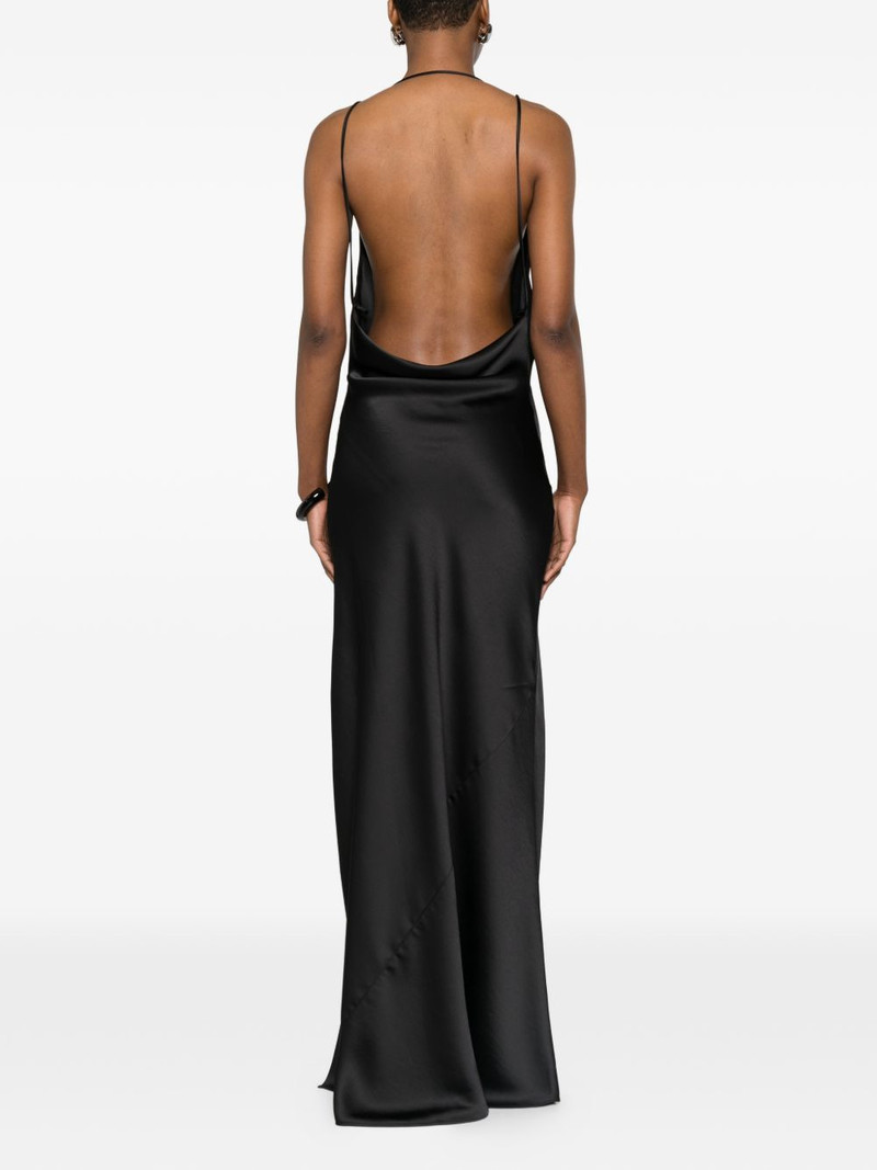 Vera draped cowl-neck maxi dress 4