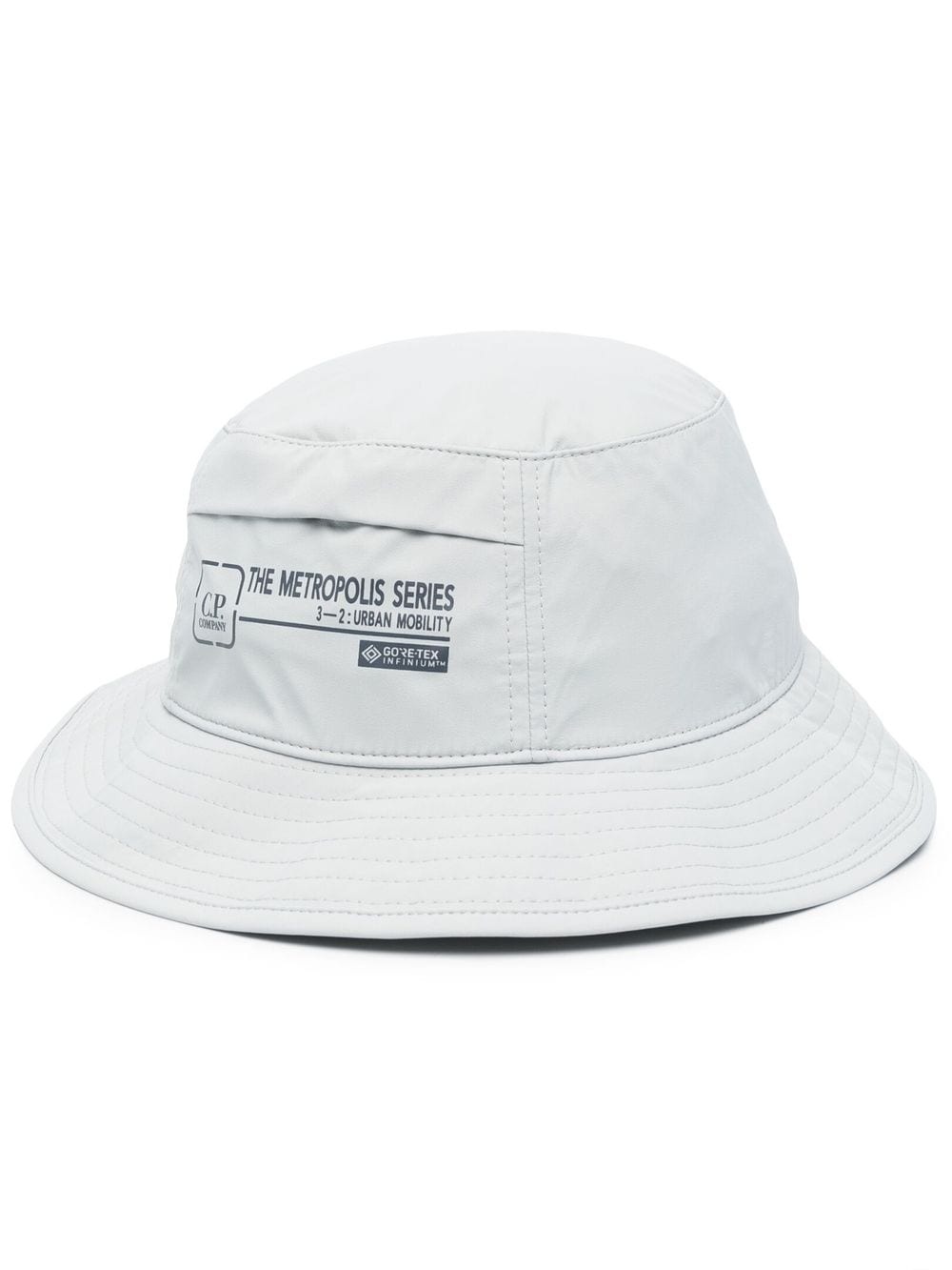 slogan-print bucket hat - 1