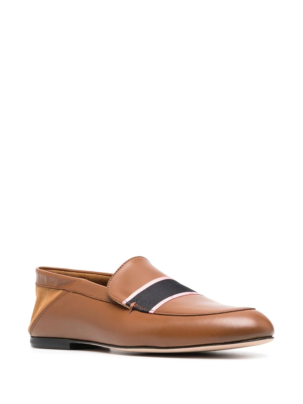 slip-on leather loafers - 2