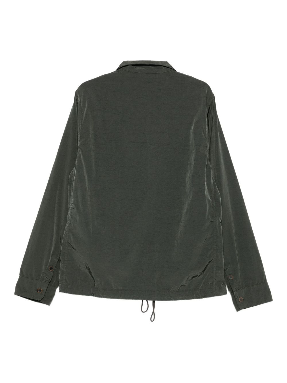 button-fastening patch-pocket shirt jacket - 2