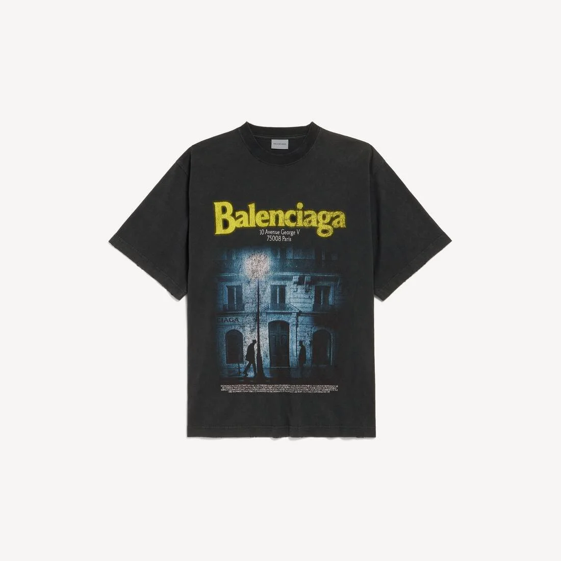 Men's The Address Medium Fit T-shirt in Washed Black - 1