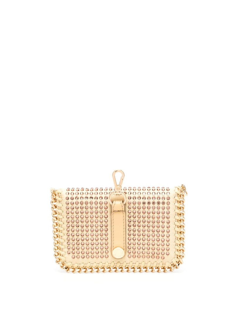 Stella McCartney Falabella crystal-embellished wallet outlook