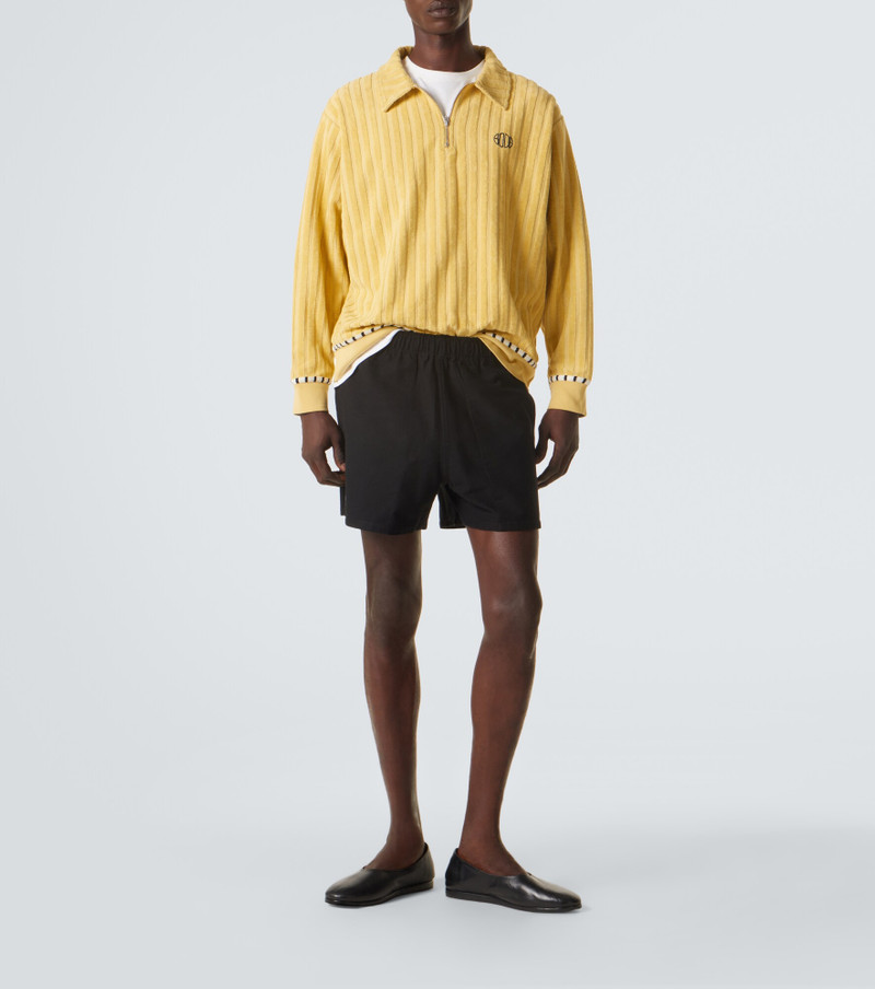 BODE Croquet Ground terry half-zip sweater outlook