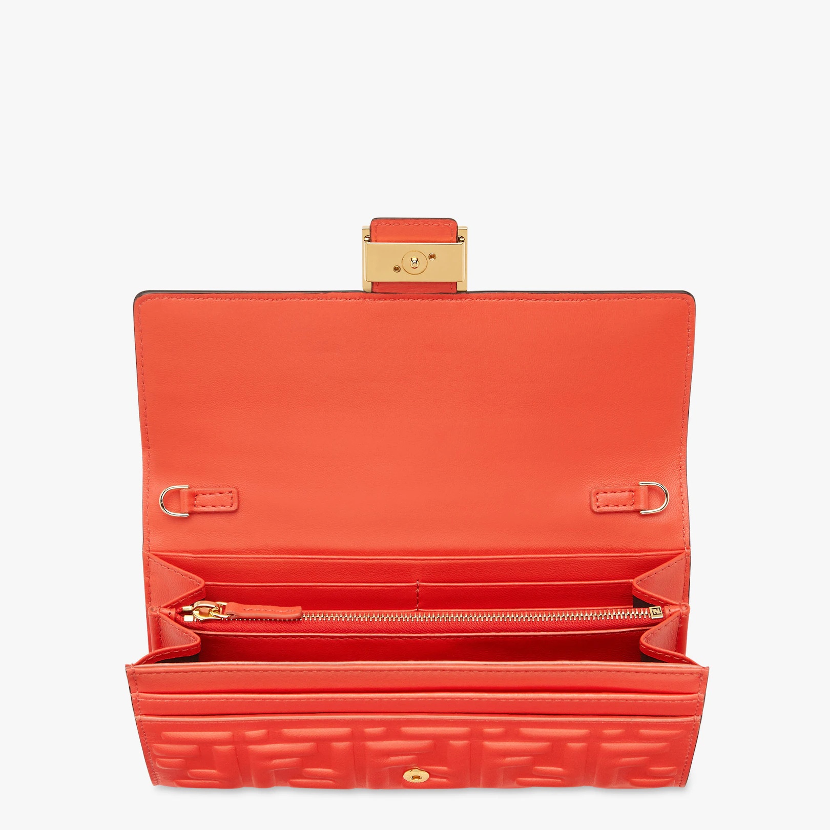 Red nappa leather wallet - 4