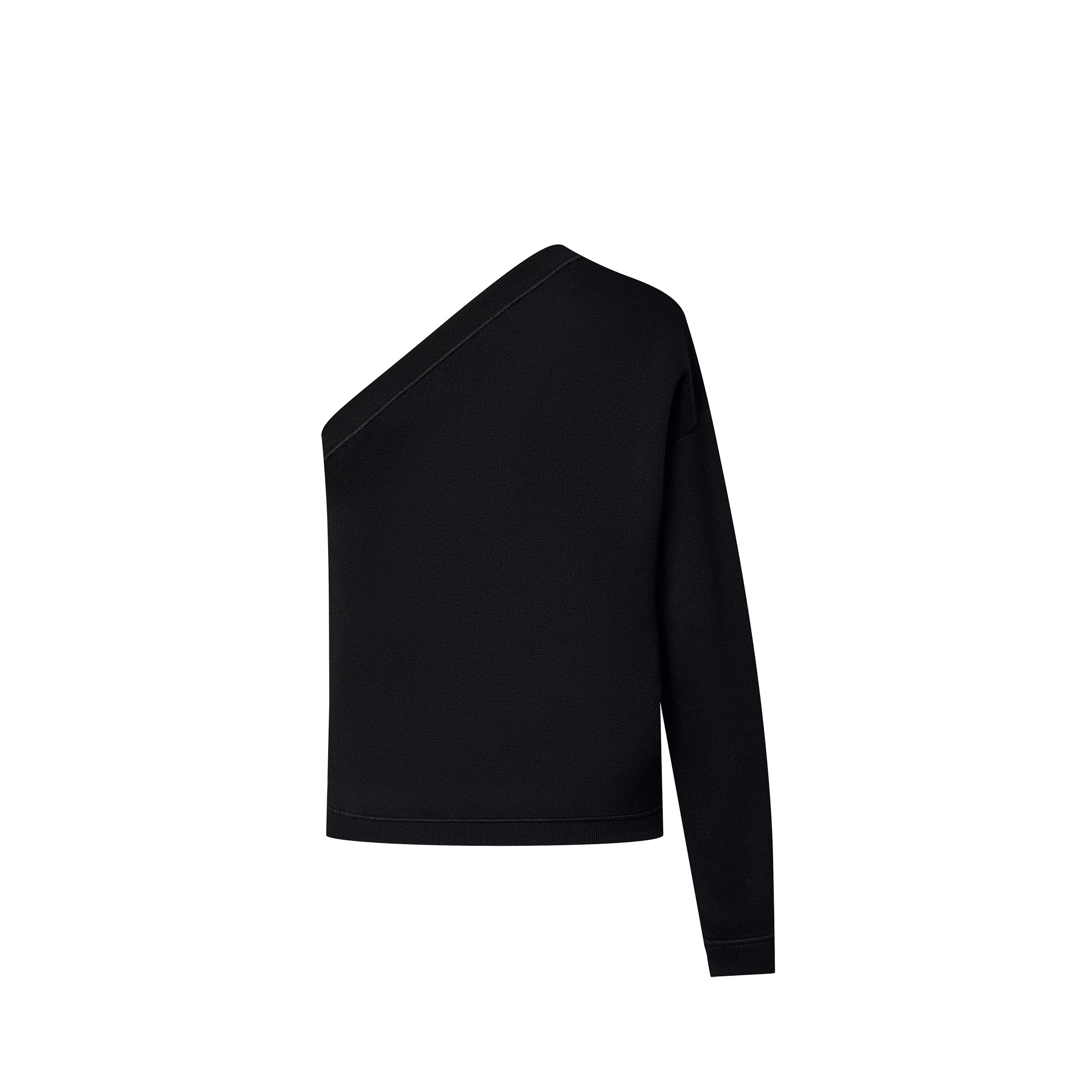 One-Shoulder Technical Knit Pullover - 3