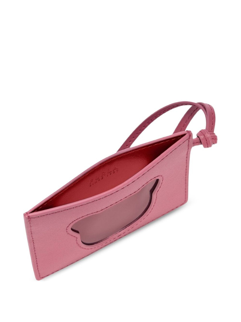 FURLA bear-cutout card holder outlook