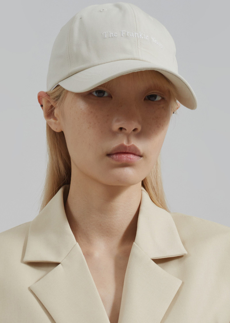 Frankie Baseball Cap - Ivory 3